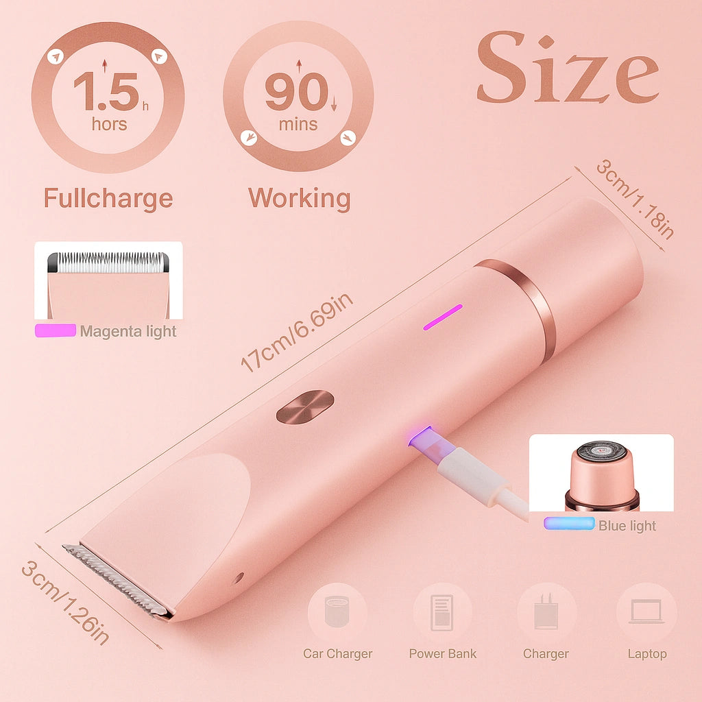 REVITALIQUE Luxe 2-in-1 Women's Electric Shaver