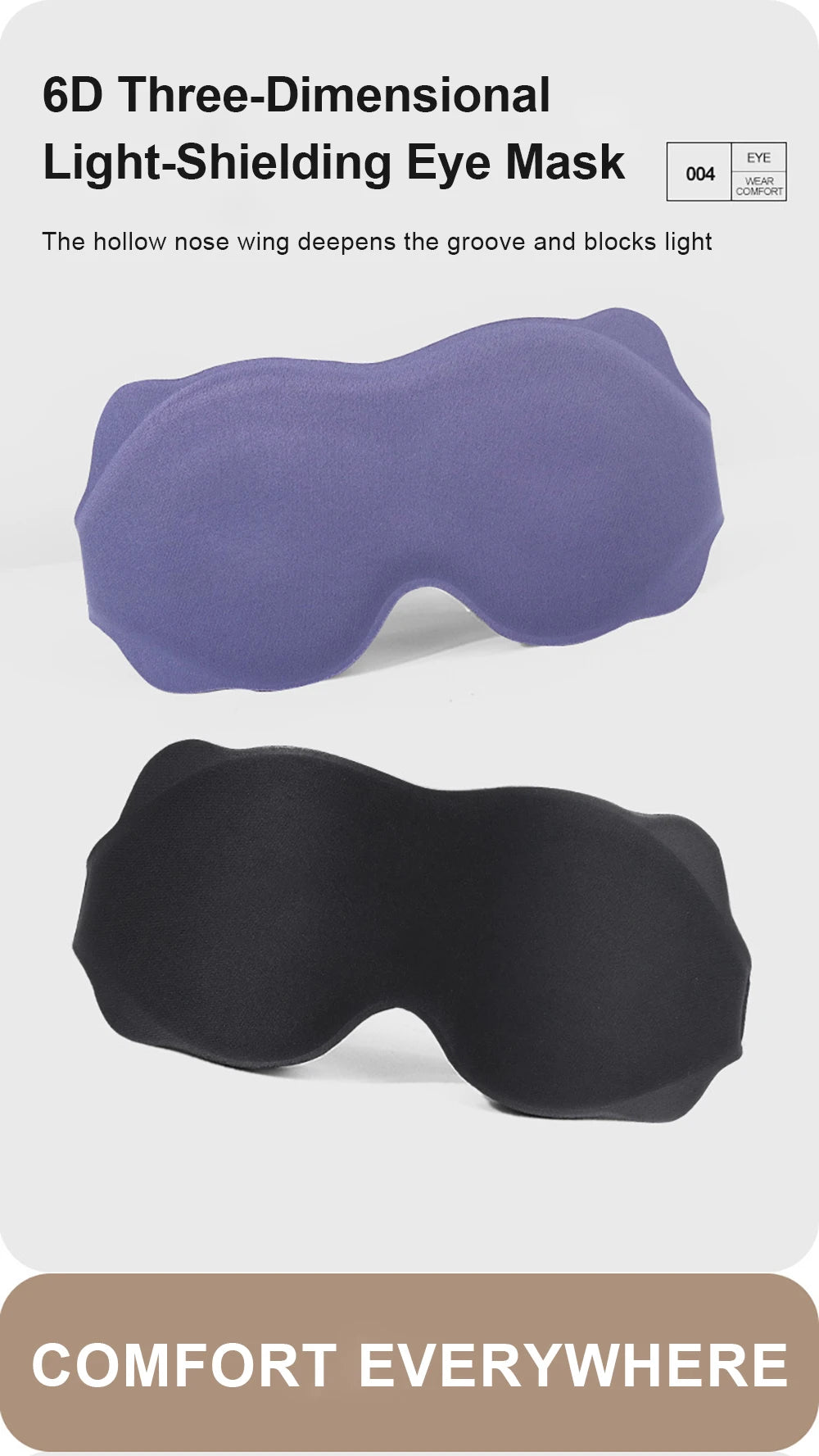 Mască de somn plasture pentru ochi 3D