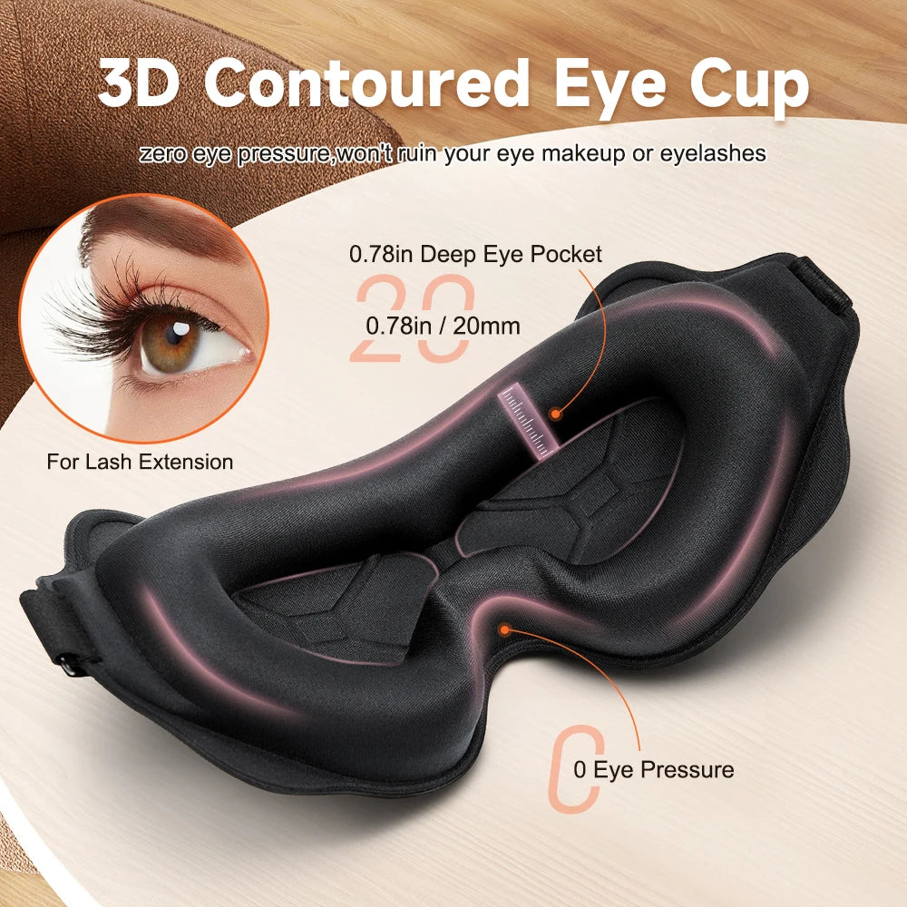 Mască de somn plasture pentru ochi 3D