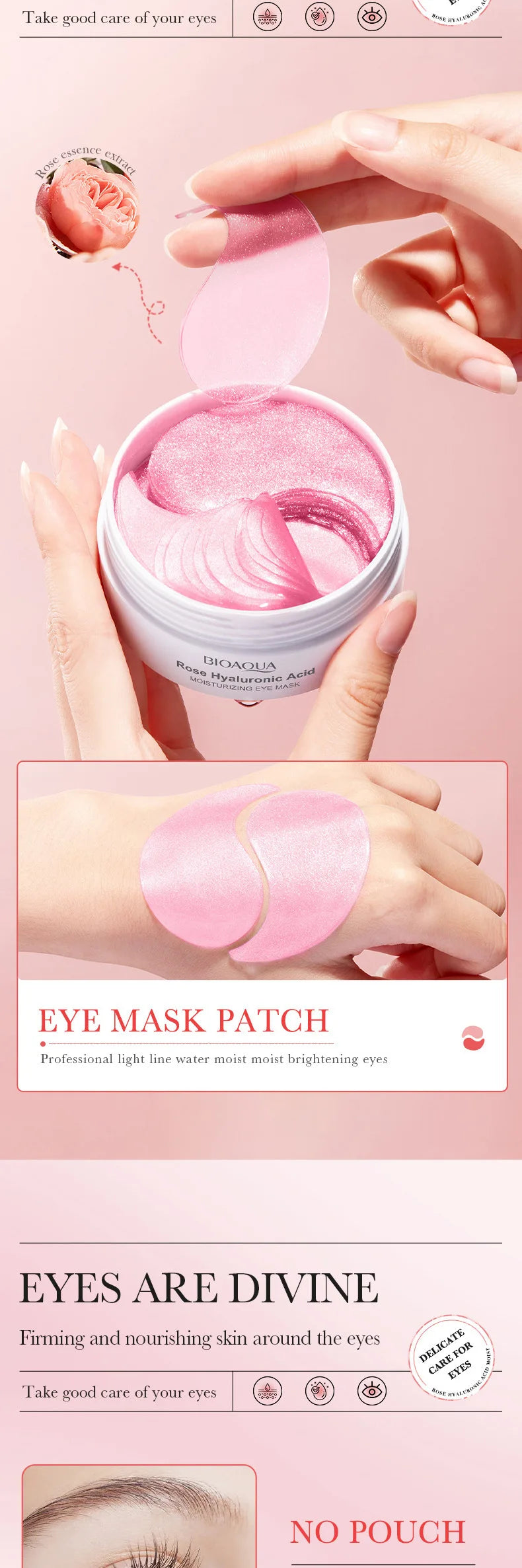 Rose Eye Patches – 60 pcs