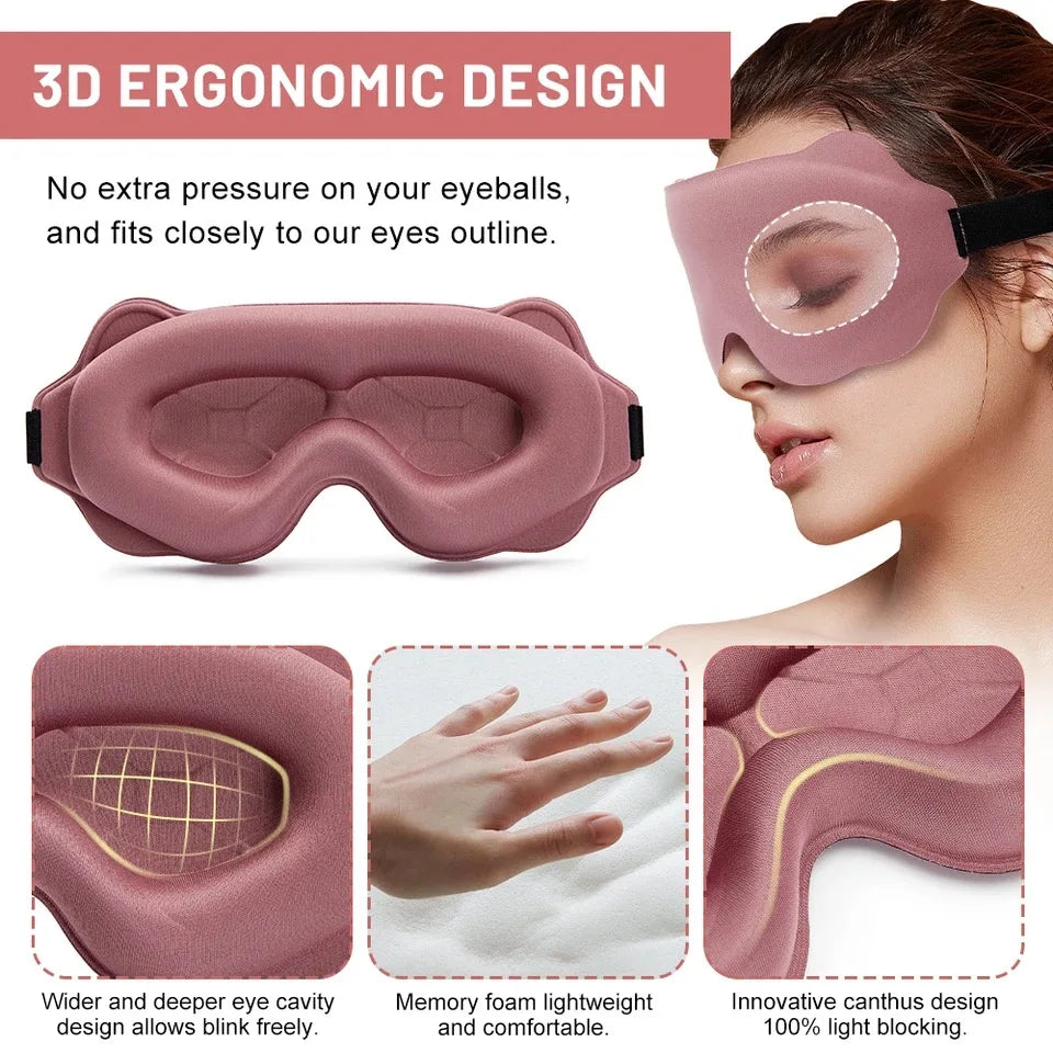 Mască de somn plasture pentru ochi 3D
